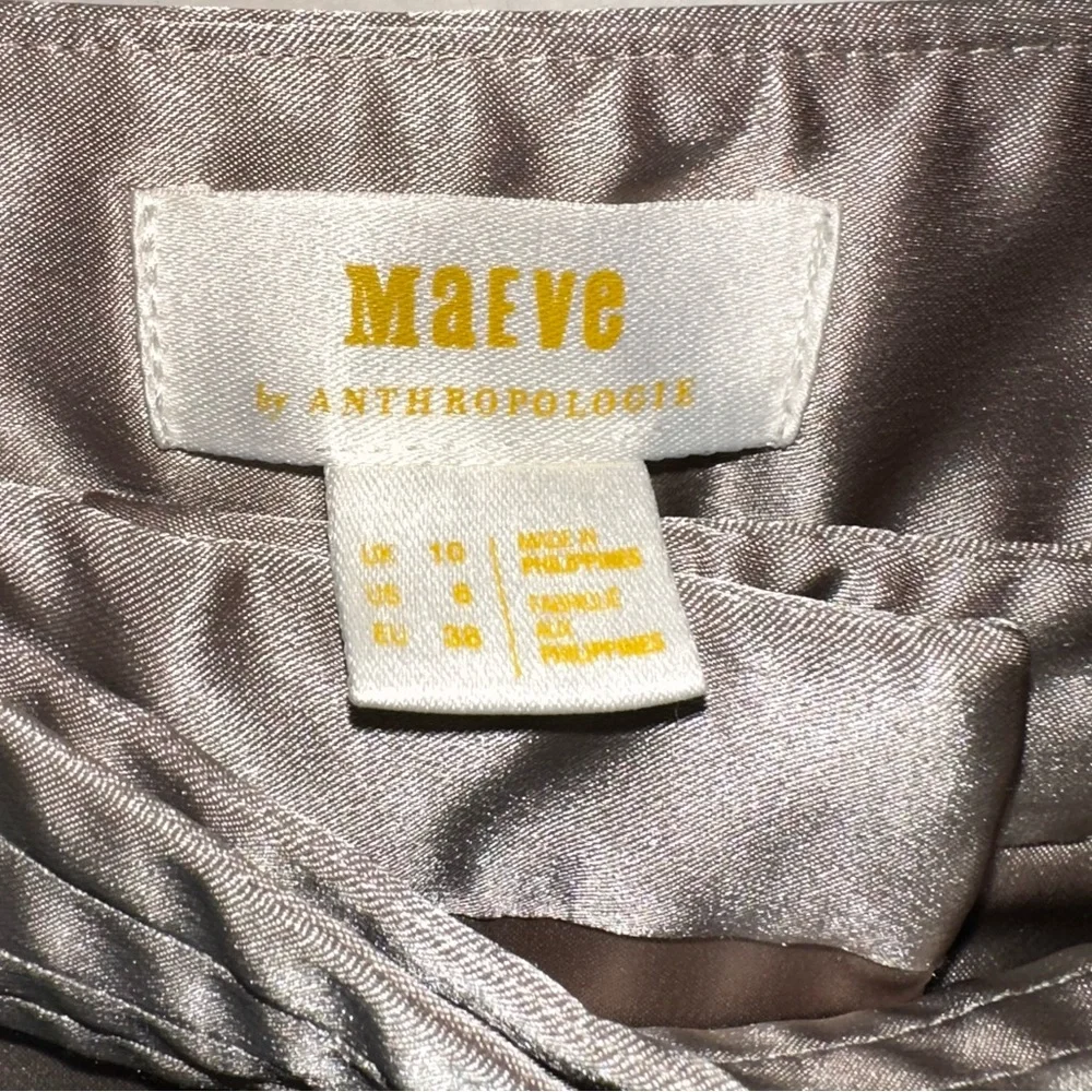 Maeve Satin Jogger Pants in Cream - Picture 5 of 7